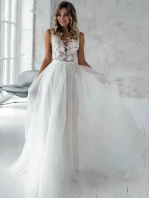 Svatební Šaty Boho Přírodní Elegance