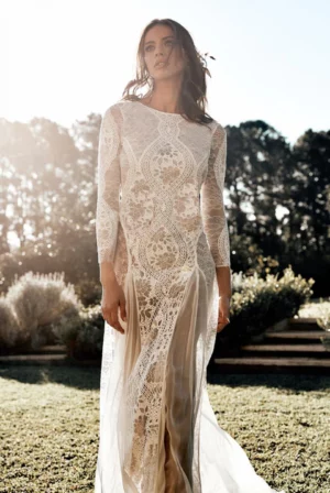 Lakshmigown O Neck Mermaid Wedding Dress 2025 Lace Long Sleeves Court Train Wedding Gownrobe de mariéevestidos de fiestaсвадебно
