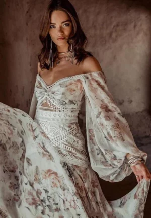 Svatební Šaty Boho Sluncem Zalitá Nevěsta
