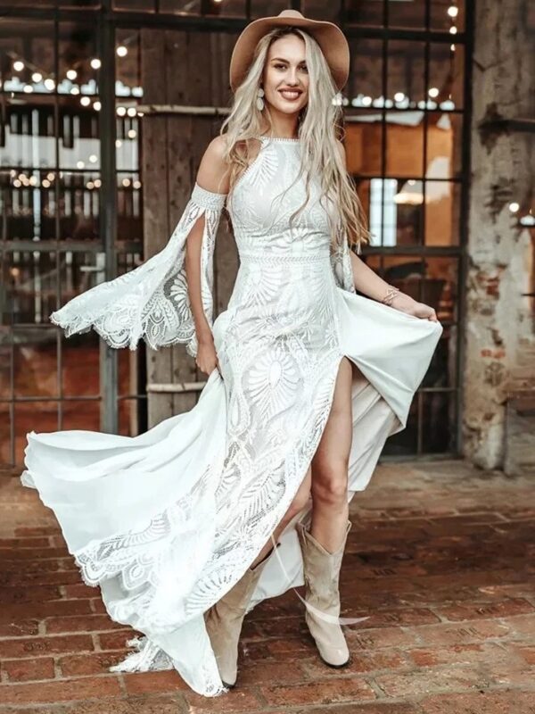 Svatební Šaty Boho Květ Paměti