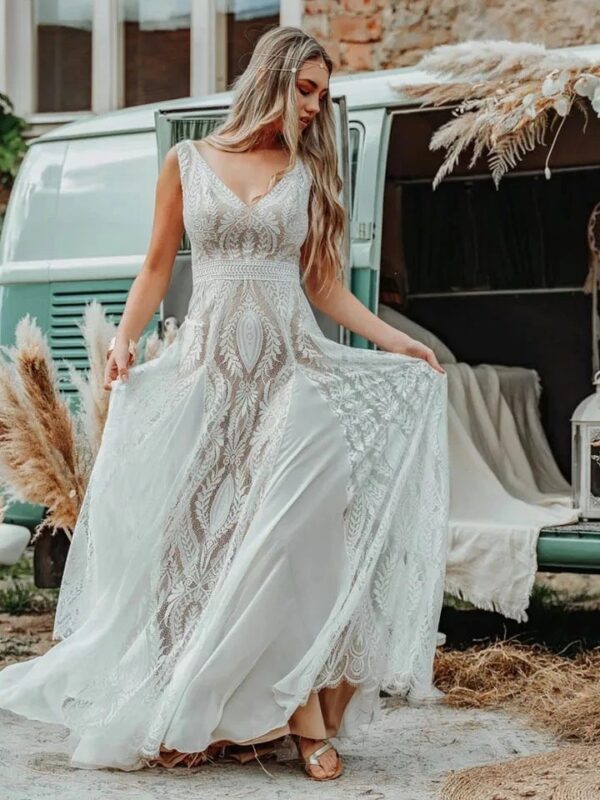 Svatební Šaty Boho Srdce Mraků