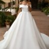 SoDigne Modern Simple Satin Wedding Dress Off the Shoulder Sexy V Neck Customized Plus Size Dubai Elegant Vestidos De Novia 7 H656d2504375846c68f72f4f2acf79d42i Cropped