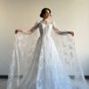 SoDigne A-line Elegant Wedding Dresses Full Sleeves V-Neck Lace Bridal Dress 2025 Long Wedding Gown Robe De Mairee Customized 4 S1610ee6e2ca0445f923302dc8c181d31y Cropped