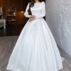 SoDigne A-line Satin Simple Wedding Dresses O-neck Full Sleeves Appliques Bridal Dress Long Bridal Gown 2025 Customized 6 S21481f1e328d4de5942f99c42eddbc92X Cropped