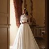 SoDigne A-line Satin/Lace Wedding Dress Full Sleeves High Neck Bride Dresses Women Bridal Gowns vestidos de novia Customized 5 S47f78ce03169482e86155ff19e1641d9C Cropped