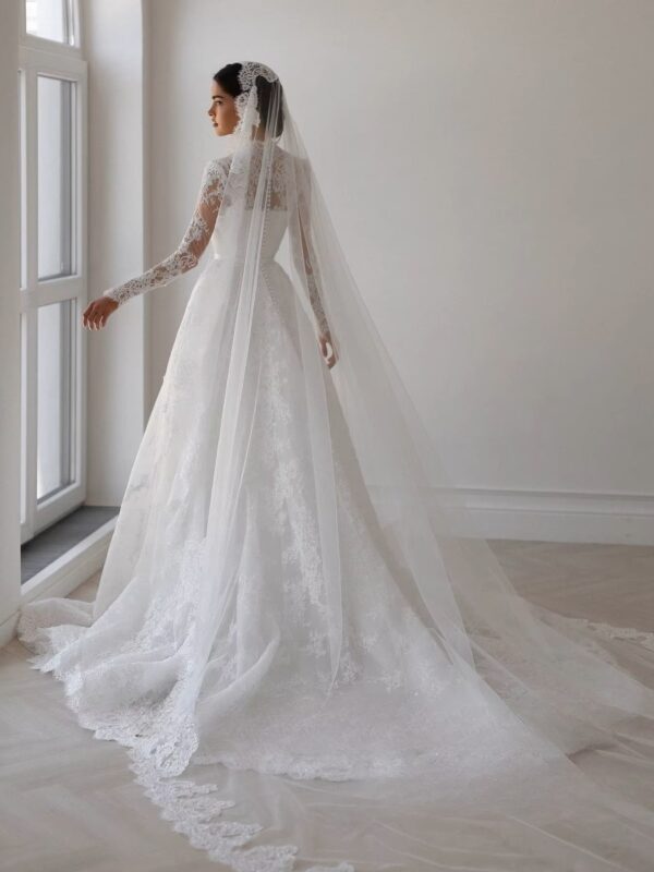 SoDigne A-line Lace Wedding Dress Sweetheart Full Sleeves Bride Dresses 2025 Long Bridal Gowns vestidos de novia Customized - Obrázek 2