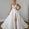SoDigne A Line Satin Wedding Dresses For Women Lace Appliques Side Split Bridal Dress Wedding Party Bridal Gowns Customized 8 S8a15de9ba10840fa9ab735496c37c354p Cropped