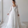 SoDigne A-line Lace Wedding Dress Sweetheart Full Sleeves Bride Dresses 2025 Long Bridal Gowns vestidos de novia Customized 5 Sbdddbe182f5145d191476cbf41ad9453E Cropped