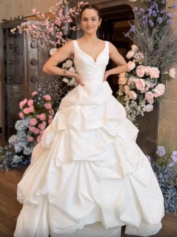 SoDigne Simple Satin A-Line Wedding Dresses Elegant Sleeveless Pleats Bridal Gowns Women Birde Dress Robe De Mariée Customized 3 SoDigne Simple Satin A-Line Wedding Dresses Elegant Sleeveless Pleats Bridal Gowns Women Birde Dress Robe De Mariée Customized - Obrázek 3