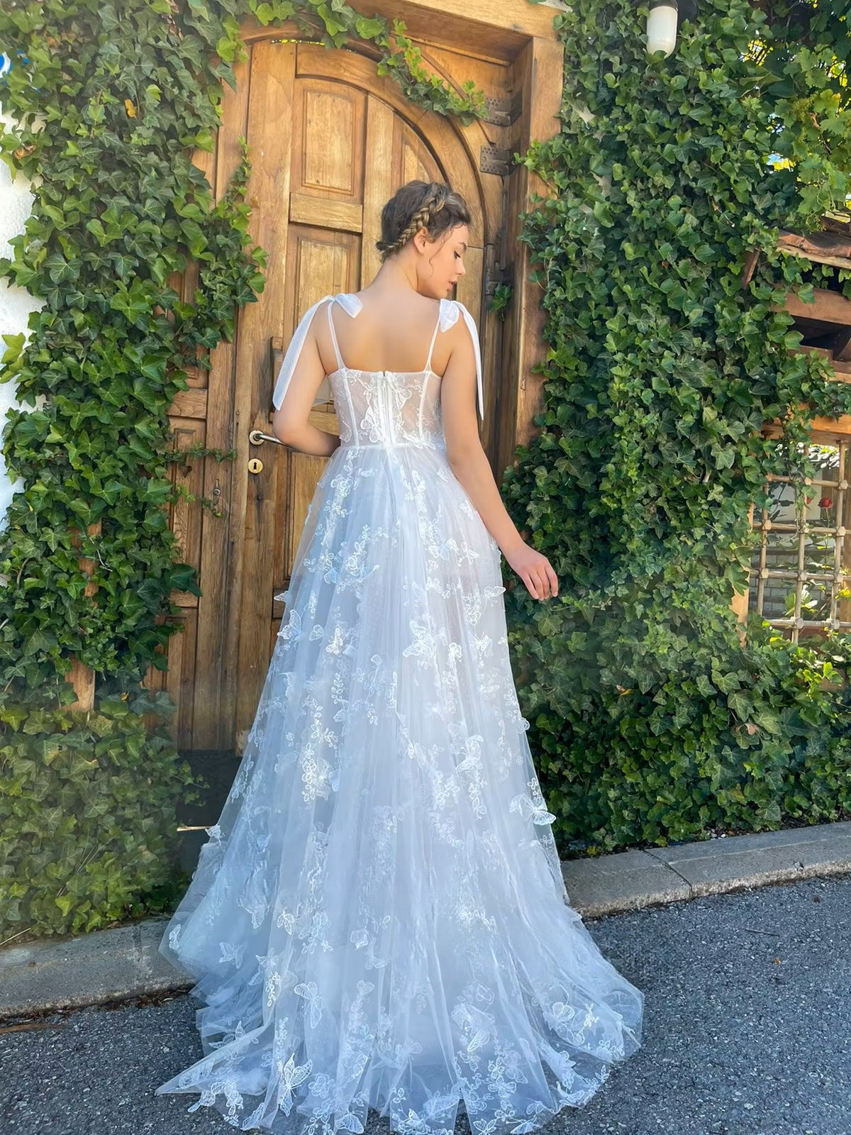 SoDigne A-line Tulle Wedding Dresses Sweetheart Sleeveless Butterfly Bridal Dress Long Wedding Gown Robe De Mairee Customized 2 SoDigne A-line Tulle Wedding Dresses Sweetheart Sleeveless Butterfly Bridal Dress Long Wedding Gown Robe De Mairee Customized - Obrázek 2
