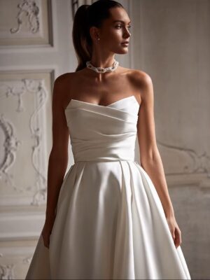 SoDigne Church Simple A Line Wedding Gown For Women Sweetheart Pleats Customized Wedding Dress Long Reception Party Bride Dress 5 Aabcedd74f7be4c3d9c2f491b6a018da40 Cropped
