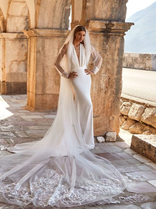 SoDigne Mermaid Satin Simple Wedding Dress Halter Sleeveless Bride Dresses Long Elegant 2025 Bridal Gown Vestido De Noiva 2 SoDigne Mermaid Satin Simple Wedding Dress Halter Sleeveless Bride Dresses Long Elegant 2025 Bridal Gown Vestido De Noiva - Obrázek 2