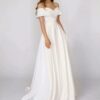 SoDigne Beach Satin Wedding Dresses Off Shoulder Simple Bridal Gowns A Line Wedding Gowns Robe De Mariee Customized 6 S05b2a86e72e24087b9e9f98d0b3c1e05C Cropped