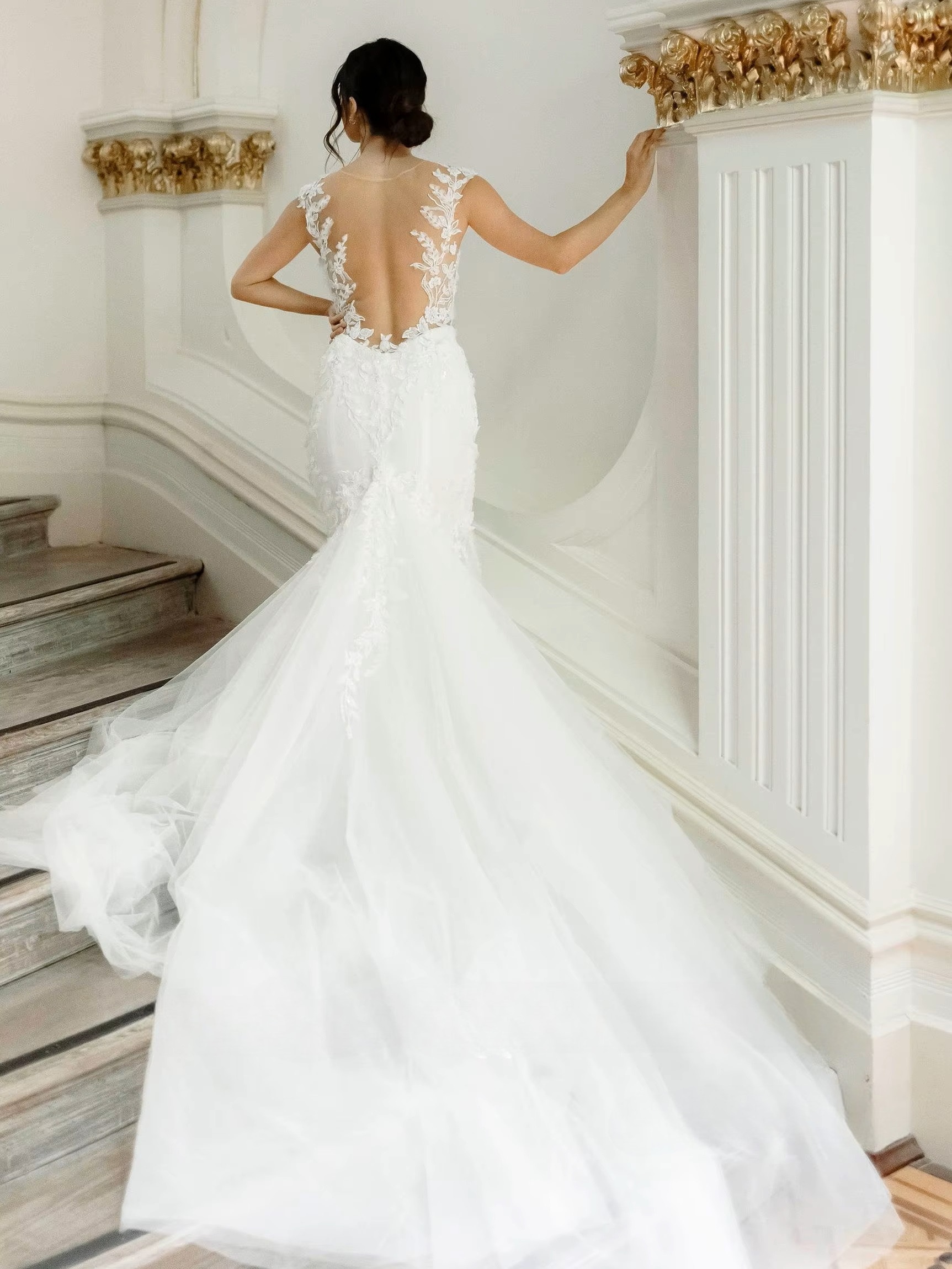 SoDigne Mermaid Boho Tulle Wedding Dresses Sweetheart Sleeveless Appliques Bridal Dress 2025 Long Wedding Gown Robe De Mairee 2 SoDigne Mermaid Boho Tulle Wedding Dresses Sweetheart Sleeveless Appliques Bridal Dress 2025 Long Wedding Gown Robe De Mairee - Obrázek 2
