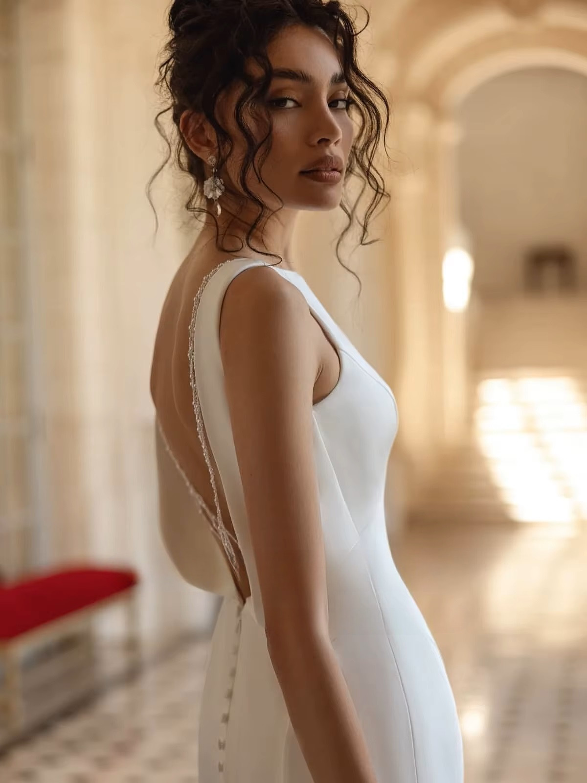 SoDigne Mermaid Satin Beach Wedding Dresses Sleeveless Backless Bridal Dress Long Wedding Gown Robe De Mairee Customized 3 SoDigne Mermaid Satin Beach Wedding Dresses Sleeveless Backless Bridal Dress Long Wedding Gown Robe De Mairee Customized - Obrázek 3