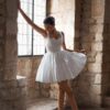 Customized Beach Mini Wedding Dresses Sexy Spaghetti Straps Bride Dresses Simple Square Collar Backless Short Wedding Gowns 2025 9 S23903a7777cf4d9186e018d37307aac15 Cropped