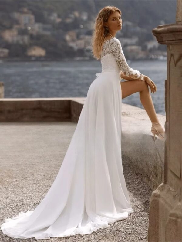 BIGDAY Sweetheart Long Mermaid Wedding Dress Women 2025 Pleat Off The Shoulder Open Back Bridal Gown Vestido De Noiva Customized - Obrázek 2