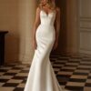 SoDigne Mermaid Satin Wedding Dresses Sweetheart Sleeveless with Shawl Bridal Dress Wedding Gown Robe De Mairee Customized 4 S4849374dc1d54e5daefa0e09c03b77ebO Cropped