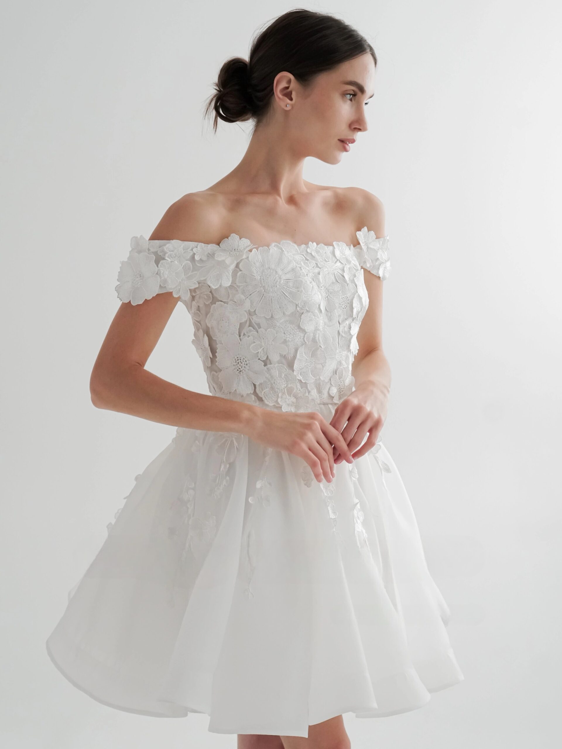 SoDigne A-line Short Wedding Dresses Square Collar Sleeveless Bridal Dress Tulle Princess Wedding Gown 2025 Robe De Mairee 3 SoDigne A-line Short Wedding Dresses Square Collar Sleeveless Bridal Dress Tulle Princess Wedding Gown 2025 Robe De Mairee - Obrázek 3