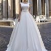 SoDigne Satin Simple A-line Wedding Dress O-neck Sleeveless Appliques Bride Dresses Long Elegant Bridal Gown Vestido De Noiva 8 S6830a7d675504c9c8fe0f8d4714d8fbcs Cropped