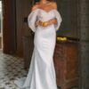 Elegant Sweetheart Mermaid Wedding Dress Women White Off The Shoulder Open Back Bridal Gown Train Vestidos De Novia Customized 6 S757ac5473dc146388b9c1fb55f27e4365 Cropped