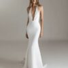 SoDigne Mermaid Satin Simple Wedding Dresses Halter Sleeveless Bridal Dress Elegant Wedding Gown Robe De Mairee Customized 6 S77c3c33556f34b3d8324c554e8614ae5e Cropped