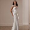 SoDigne Mermaid Lace/Satin Bride Dresses High Neck Short Sleeves Wedding Dress Long Bridal Gowns vestidos de novia Customized 7 S796c25f486854d0c94567fedef75c961v Cropped
