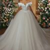 LORIE Vintage Glitter Lace Wedding Dress Ball V-Neck Applique Sparkly 3D Flower Bridal Gown Princess Ball Bride Dress Customized 8 S9228efd4fd23482dbc86e7e90df861b1a Cropped