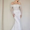 SoDigne Mermaid Glitter Wedding Dresses Off Shoulder Long Sleeves Sequined Bridal Dress Wedding Gown Robe De Mairee Customized 6 S98ac36c003b64a599ba7e58bbd1b982af Cropped