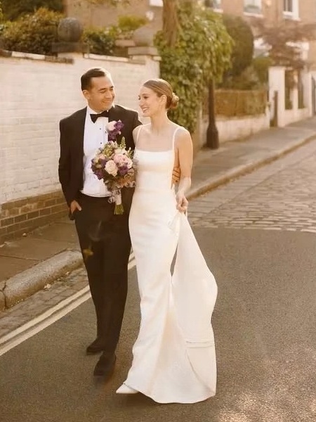 SoDigne Mermaid Satin Wedding Dress Square Collar Sleeveless Pearls Bride Dresses 2025 Bridal Gowns vestidos de novia Customized 2 SoDigne Mermaid Satin Wedding Dress Square Collar Sleeveless Pearls Bride Dresses 2025 Bridal Gowns vestidos de novia Customized - Obrázek 2