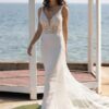 BIGDAY V-Neck Mermaid Wedding Dress Women Open Back Lace Applique Bridal Gowns Spaghetti Straps Vestidos De Novia Customized