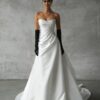 SoDigne A-line Satin Wedding Dress Sweetheart Sleeveless Ruched Bride Dresses 2025 Bridal Gowns Robe De Mairee Customized 6 Sc1e1d21897104af9b53b057c9affe6a25 Cropped