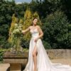 SoDigne A-line Satin Wedding Dresses Sweetheart Sleeveless Ruched Bridal Dress Split Wedding Gown Robe De Mairee Customized 4 Sce2d9dc58abc4bf39b15291aa4769937b Cropped