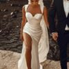 SoDigne Mermaid Satin Wedding Dress Sweetheart Sleeveless Bridal Gown Split Long Bride Dresses vestidos de novia Customized  7 Sd3091786cce7411dbf22def55dd7a260E Cropped