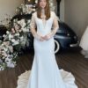 SoDigne Mermaid Satin Bride Dresses High Neck Full Sleeves Appliques Wedding Dress Bridal Gowns vestidos de novia Customized 6 Seae33a50ea024c4ab2cc8cbe7fa7fc43B Cropped