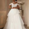SoDigne A-line Off Shoulder Wedding Dress Tulle Sleeveless Tiered Bride Dresses Long Bridal Gowns vestidos de novia Customized 5 Sec57b18944294b6db9adfdedcf397a753 Cropped