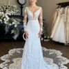 SoDigne Mermaid Boho Wedding Dresses V-neck Full Sleeves Tulle Appliques Bridal Dress Wedding Gown Robe De Mairee Customized 6 Sf73c411951b74c99a44067b72f667816M Cropped